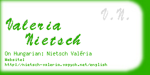 valeria nietsch business card
